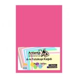 Fosforlu Pembe Renkli A-4 Fotokopi Kağıdı 25 li 1 Paket Artlantis Fotokopi Renkli A4 Kağıdı