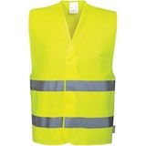 Fosforlu Reflektörlü Ikaz Yeleği 5 cm Reflektörlü Gece Görünür (Sarı) - Çok Renkli