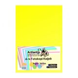 Fosforlu Sarı Renkli A-4 Fotokopi Kağıdı 25 li 1 Paket Artlantis Fotokopi Renkli A4 Kağıdı