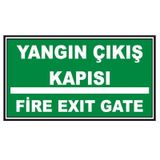Fosforlu Yangın Çıkış Kapısı- Fire Exit Levhası - Fotolümenli