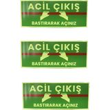Fosforlu Yangın Kapısı Sticker