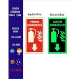 Fosforlu Yangın Tüpü Levhası (1 Adet)
