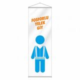 Fosforlu Yelek Kırlangıç Flama 50x150