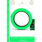#Fosforlubant Işıldayan Photoluminescent Acil Çıkış Emniyet Ev Bahçe 4 Metre Fosforlu Yeşil Şerit Bant