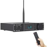Fosi Audio DA2120C Hifi Dac Amplifikatör 240 W, 2.1ch CS8422 Aptx-Hd Stereo Hifi Amplifikatör Bluetooth 5.0, 24 Bit 192 Khz Sınıf D 120 W x 2 Amplifikatör, Hoparlör ve Subwoofer Için, Uzaktan Kumanda - Siyah