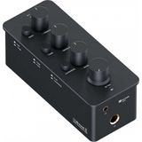 Fosi Audio SK01 Hi-Fi Kulaklık Amplifikatörü, Ekolayzır Ön Amplifikatör, Baslı, Orta Yükseklikte Ses Regülatörü ve Ses Dengelemesi, Taşınabilir A Sınıfı Analog Amplifikatör, 3,5 mm ve 6,35 mm - Siyah