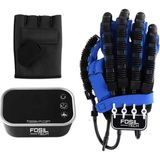FosilTech Hasta Için Inme Hemipleji Parmak Rehabilitasyon Eğitim Robot Eldiven Parmak El Egzersiz Fizik Tedavi - XL - Mavi