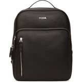 Fossil 9514 Unisex Vegan Deri Sırt Çantası Laptop Bölmeli Suya Dayanıklı Özelliklerle Şık Tasarım - Siyah
