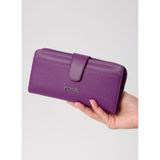 Fossil Clutch El Çantası, 19x10x3 cm, 06fs25y11, Mor, Kadın