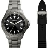 Fossil FBQ2785SET Erkek Kol Saati ve Yedek Kordon - Füme