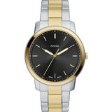 Fossil FFS6182 Erkek Kol Saati - Altın - Metalik Gri