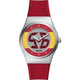 Fossil FLE1242 Big Tic Kol Saati - Kırmızı
