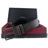 Fossil Gri Hakiki Deri Spor Erkek Kemeri 4Cm-130