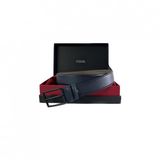 Fossil Lacivert Duz Dikis Suni Deri 3,5 Cm Erkek Kemeri -105 Cm