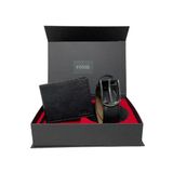 Fossil Siyah Flother Cuzdan 1826 & 3,5 Cm Hakiki Deri Kemer Seti 105 Cm