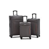 Fossil Ultra Light Gri 360 Derece 8 Tekerlekli Hafif & Geniş İç Hacim 3'lü Valiz Seti
