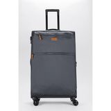 Fossil Unisex Büyük Boy Kumaş Valiz 028-01 - STD - Gri