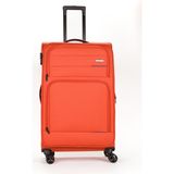 Fossil Unisex Kumaş Büyük Boy Ultra Hafif Şifreli Körüklü Kendi Etrafında Dönebilen Valiz 013-01 - Turuncu