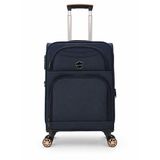 Fossil Unisex Kumaş Kabin Boy Ultra Hafif Şifreli Körüklü Kendi Etrafında Dönebilen Valiz 010-03