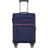 Fossil Unisex Kumaş Kabin Boy Ultra Hafif Şifreli Körüklü Kendi Etrafında Dönebilen Valiz 012-03 - STD - Lacivert