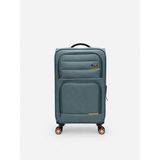 Fossil Unisex Kumaş Kabin Boy Ultra Hafif Şifreli Körüklü Kendi Etrafında Dönebilen Valiz 013-03 - STD - Petrol