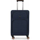 Fossil Unisex Kumaş Orta Boy Ultra Hafif Şifreli Körüklü Kendi Etrafında Dönebilen Valiz 010-02 - STD - Lacivert