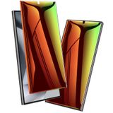 Fotbor Samsung Galaxy S24 Ultra Gizlilik Ekran Koruyucu, 2 Paket Renkli Gradyan Anti-Spy Anti-Mavi Işık Tam Yapışkan Film, Hızlı Parmak İzi Kilidini Hassas Dokunmatik Çizilmez 6.8 inç