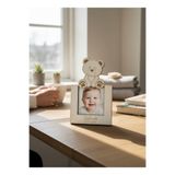 FOTO SHOP Kişiye Özel Ayıcık Figürlü Ahşap Fotoğraflı Magnet 10'lu