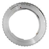 Fotodiox lens Mount Adapter, Contax/Yashica (CY) lens to Canon EOS EF, EF-S Mount Camera such as EOS 7D, 5D, 60D & Rebel T3