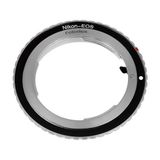 Fotodiox lens Mount Adapter, Nikon F lens to Canon EOS EF, EF-S Mount Camera such as EOS 7D, 5D, 60D & Rebel T3