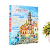 Fotoğraf Albümü 200 Fotoğraf Kapasiteli Kutulu, 10x15 cm | Sert Kapak, Şehir Manzarası Tasarım, Slip-in Cepli, 4 Fotoğraf/Sayfa, Kutu Hediyeli
