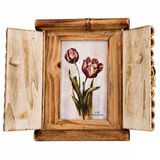 Fotoğraf Çerçevesi Doğal Ahşap Bambu 10X15 Cm Kapaklı Rustik Dekoratif Resim Çerçevesi Sanatsal Premium Ürün El Yapımı Özel Dokunuş Masa Raf Konsol Ev Ofis Dekorasyonu İçin Hediyelik Çerçeve Vitrin