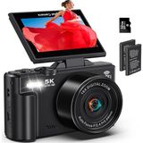 Fotoğrafçılık Için Dijital Fotoğraf Makineleri - Youtube Wifi Için 5k 75 Mp Vlog Kamera - UHD Otomatik Odaklama Vlog Kamera 3 Inç 180 ° Flip Ekran 18X - Çok Renkli