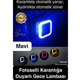 Fotoselli Gece Lambası Karanlıkta Otomatik Yanıp Sönen Aydınlığa Duyarlı Koridor Antre Loş Led Işık