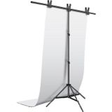 Fototek 150X200Cm Beyaz Pvc Fon 160X240Cm T Stand Kit Stüdyo Çekim Seti White Fund Kit