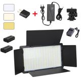 FototekFotograf 600 Led Pro Led-600 Youtube Video Işık Panelli Kamera Işığı Batarya Şarj Dahil çift renkli 3200-5600K