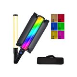 FototekFotograf 730 Led RGB Stick Çubuk Led Foto Video Işık Rgb Led Işık Çubuğu Telefonla kontrol Çantalı 30w