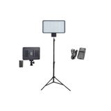 FototekFotograf Pro Led-396 Video Kamera Işığı Tepe Lambası Led Işık + 2 Metre Işık Ayağı F770 Pil Ve Şarj