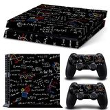 FOTTCZ PS4 Konsolu ve 2 ADET Denetleyici Kaplamaları Matematik Geek için Tüm Gövde Vinil Kaplama Çıkartma