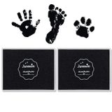Founabob Bebek El ve Ayak İzi için 2PCS Mürekkep Pedi, Siyah