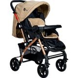 FOUR 4 Baby Gold Alüminyum Lüx Çift Yönlü Bebek Arabası Bej