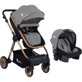 Four Baby 4 Baby Comfort Gold Travel Sistem Bebek Arabası Pusetli Gri