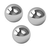 Four Brothers Fare Kapanı Masa Oyunu Yedek 9/16 İnç Krom Çelik Toplar - 3'lü Paket