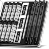 Four Candies Mekanik Grafit Kalem Seti, Kaymaz Tutuşlu 3 Adet Siyah Metal Kalem, Sanatçılar, Profesyoneller, Öğretmenler ve Öğrenciler için İdeal