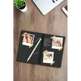 Four Kids Siyah Yapraklı Defter Spiralli 14x20 20 Yaprak 40 Sayfa Beyaz Jel Kalem