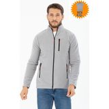 Four Man Erkek Polar Ceket (T-SHIRT HEDİYELİ ) - Gri