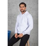 Four Man Erkek Standart Fit Içi Polarlı 3 Iplik Kapüşonlu Kanguru Cepli Pamuklu Sweatshirt - Gri