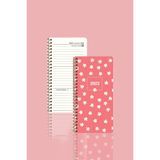 Four Office Keskin Ajanda 8x16 Haftalık Spiralli Cep Ajandası, Minik Papatya, Pembe