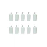 FOUR SEASON 10 Adet 1 Lt - 1000 Ml Pompalı El Dezenfektanı Sıvı Sabun Boş Şişe Bidonu OtelBukleti-6330