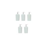 FOUR SEASON 5 Adet 1 Lt Pompalı El Dezenfektanı Sıvı Sabun Kolonya Boş Şişesi Bidonu 1000 Ml OtelBukleti-6329